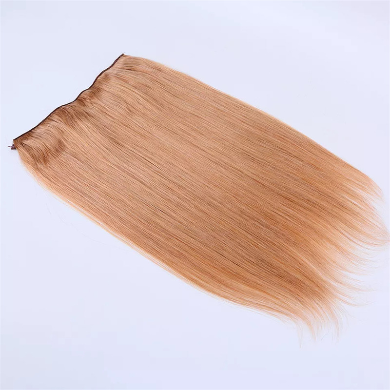 Halo Hair Extension Dark Blonde Color 12A Grade Fish Line Remy Hair Extensions